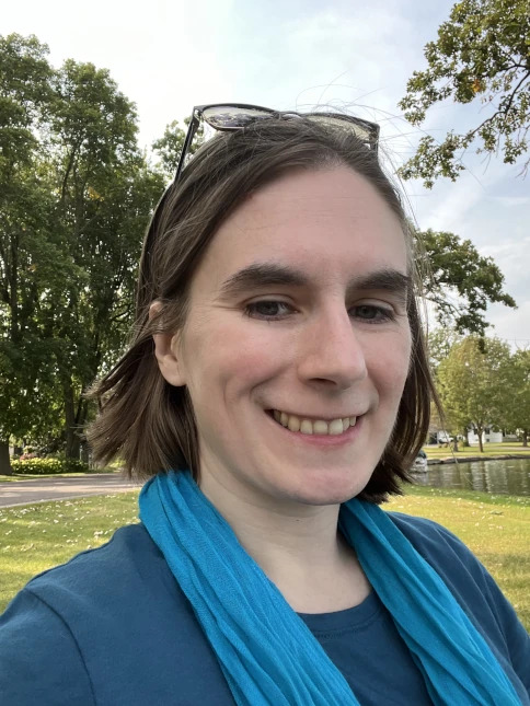 Image shows Claire, the owner of Spring Learning Services.